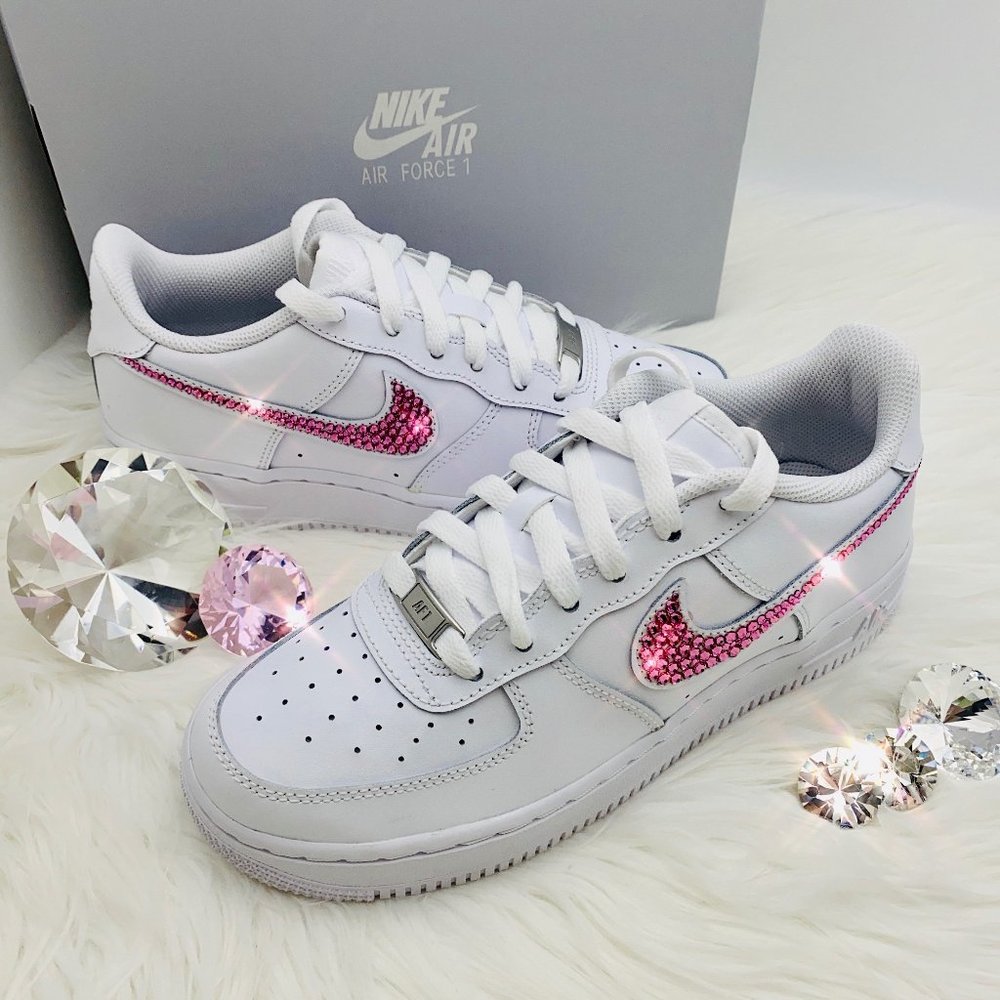Swarovski Bling Nike Air Force 1 '07 Low White